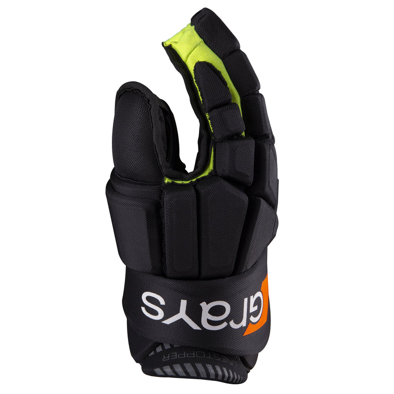 2600 HGAA19 6210452 Glove Linestopper Black Fluo Yellow, Side