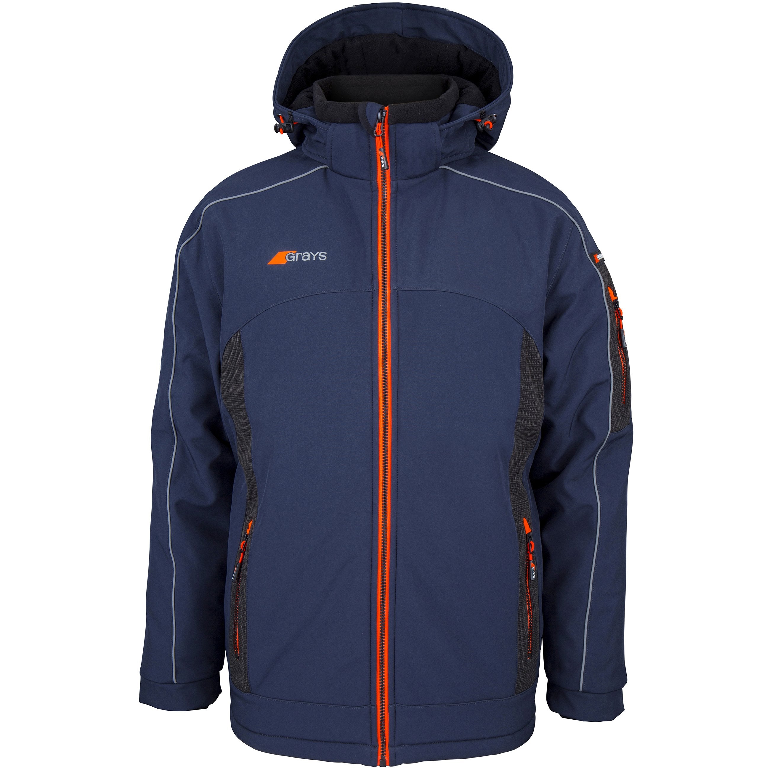 2600 6107105 Jacket Vector Padded Dark Navy Unisex, Front