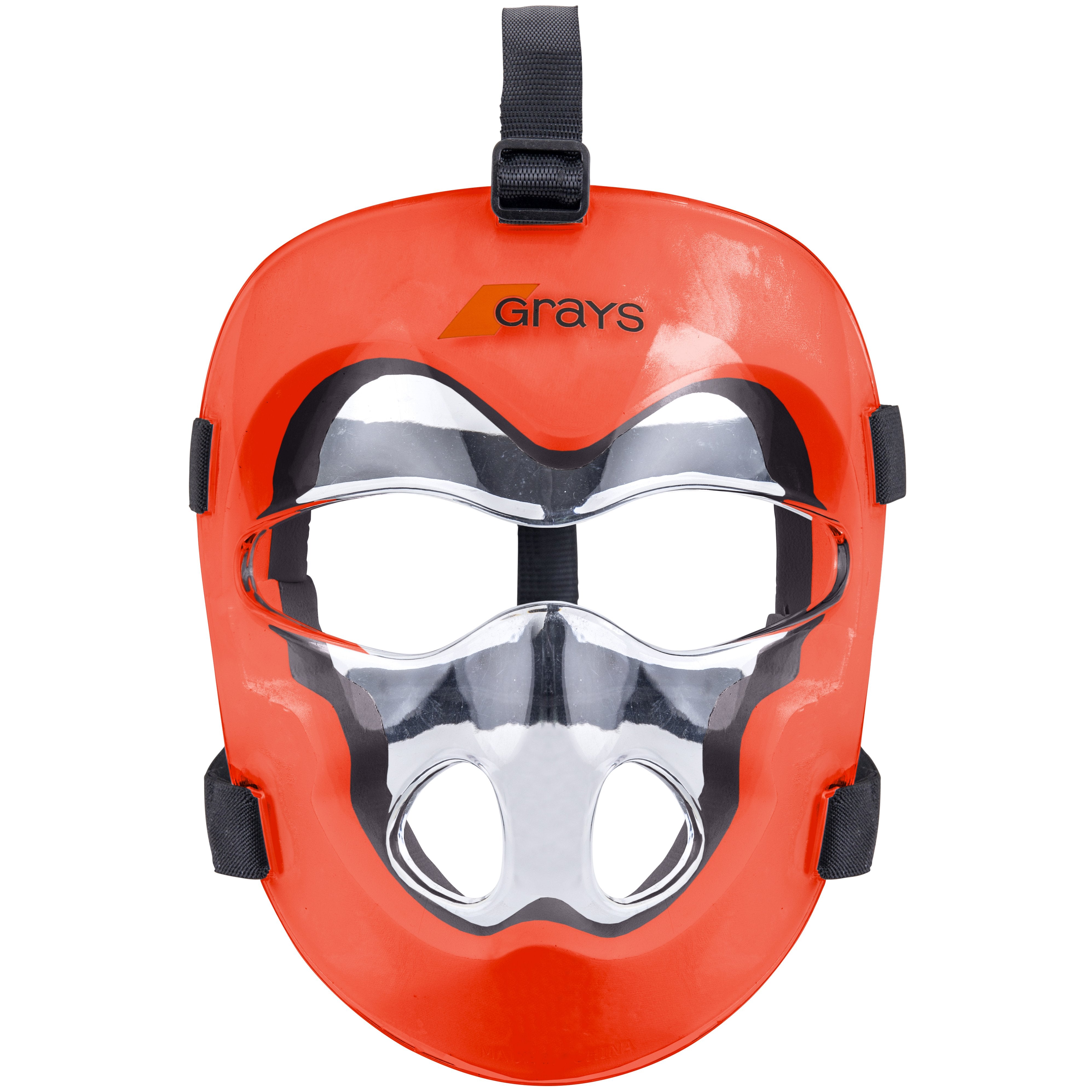 6208105 Facemask Senior Clear Orange Front